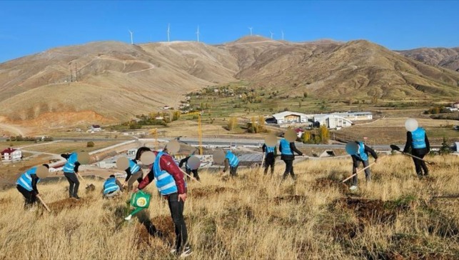 Bitlis'te denetimli serbestlik yükümlülerinden ağaçlandırma etkinliği