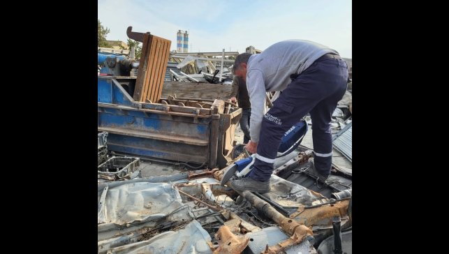 Refahiye'de itfaiye personeline trafik kazalarına müdahale eğitimi