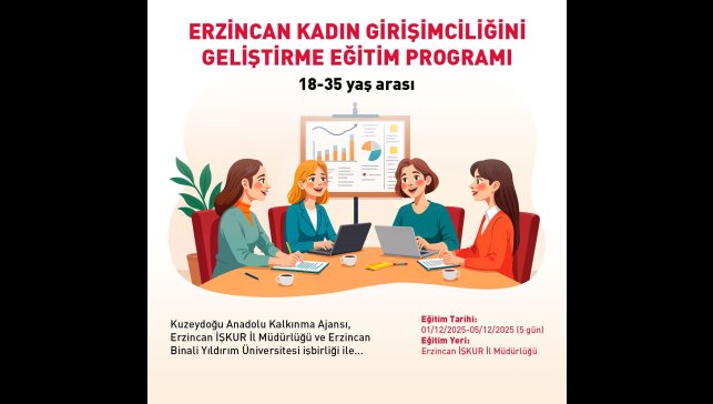 KUDAKA'dan genç kadınlara girişimcilik eğitimi desteği