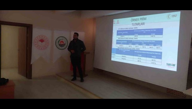 Tekman'da tarım sigortaları bilgilendirme semineri