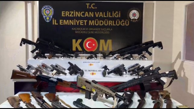 Erzincan merkezli 35 ilde silah ticareti operasyonu: 9 tutuklama
