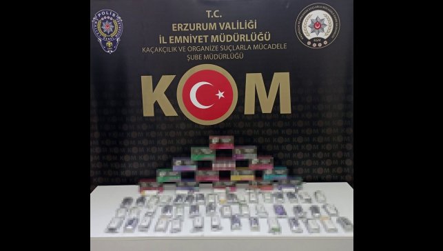 Erzurum'da kaçak sigara operasyonu