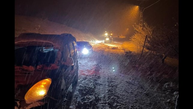Malatya'da kar yağışı ulaşımı olumsuz etkiledi