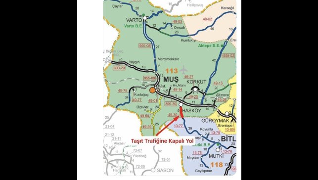 Muş'ta yoğun kar yağışı: Hasköy-Mutki yolu ulaşıma kapandı