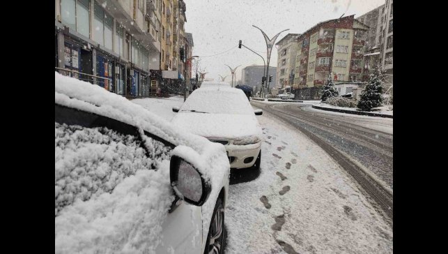 Hakkari'de mevsimin ilk karı yağdı