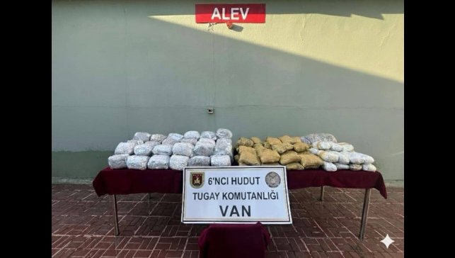 Van sınır hattında 109 kilogram uyuşturucu ele geçirildi