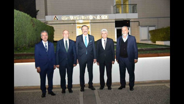 Başkan Dumandağ, TOBB Başkanı Hisarcıklıoğlu ile bir araya geldi