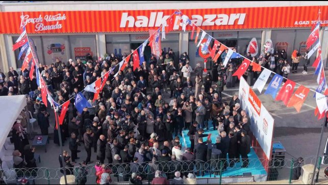 Erzurum Büyükşehir Belediyesi Halk Pazarı'nın dokuzuncu şubesini açtı