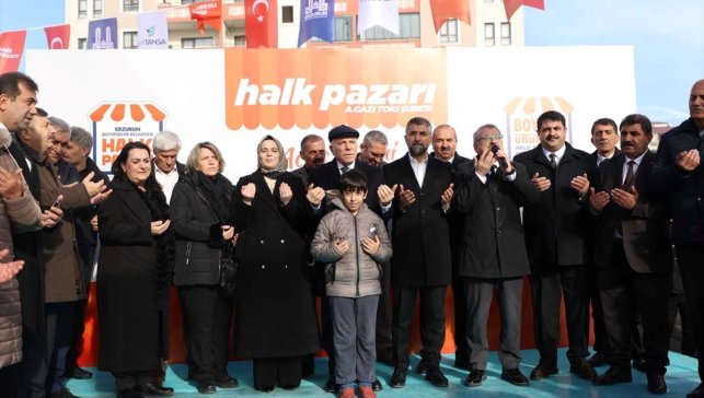 Erzurum'da vatandaşa ucuz ürün, üreticiye pazar sağlayan "halk pazarı" sayısı artıyor
