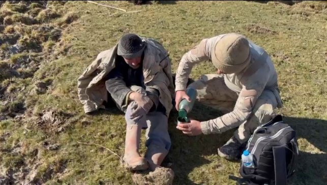 Kayıp çoban hastaneye sevk edildi