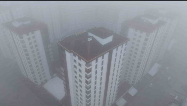 Elazığ'da 200 metreden şehir sis içinde kayboldu