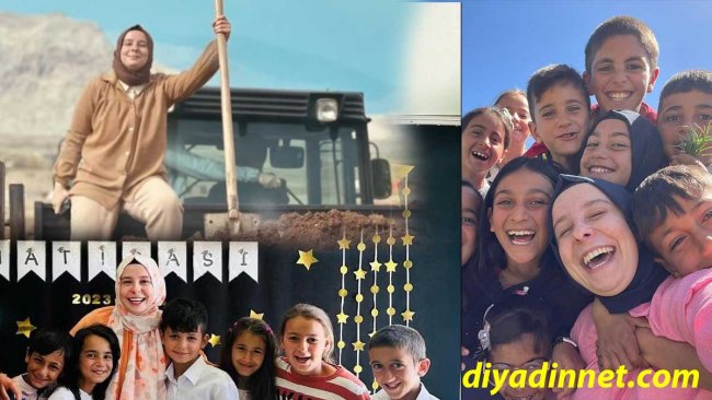 Ağrı Doğubayazıt'ta Öğretmen Ebrar Keler 37 Öğrencili Yılanlı Köyü Okulunu Baştan Aşağı Yeniledi
