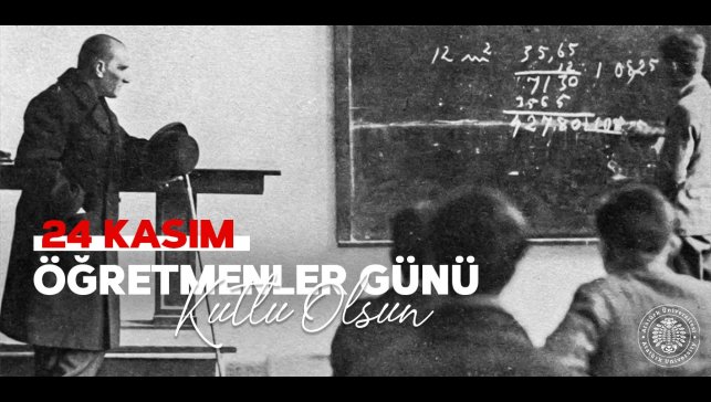 Rektör Hacımüftüoğlu; "24 Kasım Öğretmenler Günü kutlu olsun"