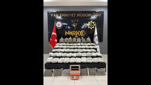 Van'da 134 kilo uyuşturucu ele geçirildi