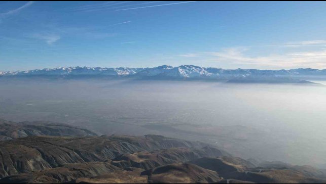 Erzincan'da kış masalı: Kar, güneş ve sis şehri kartpostala çevirdi