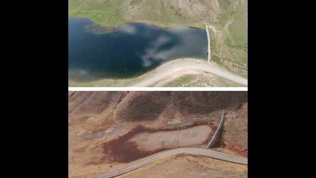 Erek Dağı'nın doğusundaki Antik Urartu Barajı kurudu