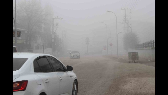 Malazgirt'te sis etkili oldu