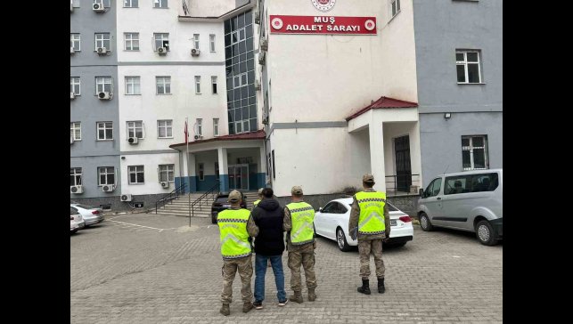 Muş'ta aranan hükümlü jandarmanın devriyesine takıldı