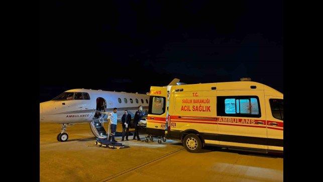 Hava ambulansı 11 yaşındaki çocuk için havalandı