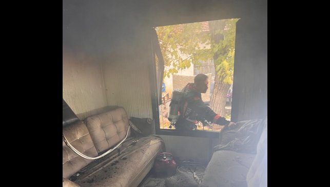 Malatya'da konteyner yangını