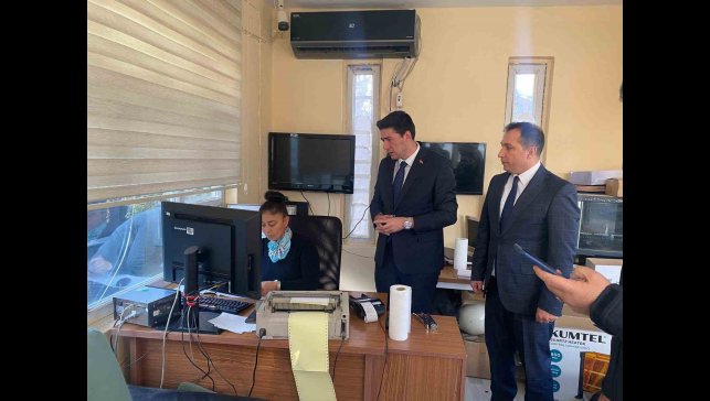 Kaymakam Erdoğan Gümrük Müdürlüğünü ziyaret etti