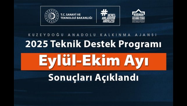 2025 yılı teknik destek programı 5. dönem sonuçları açıklandı