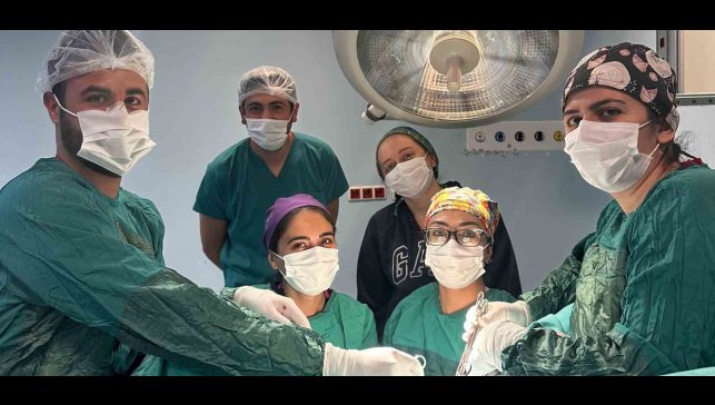 Kağızman Devlet Hastanesi'nde karın kesisi ameliyatı
