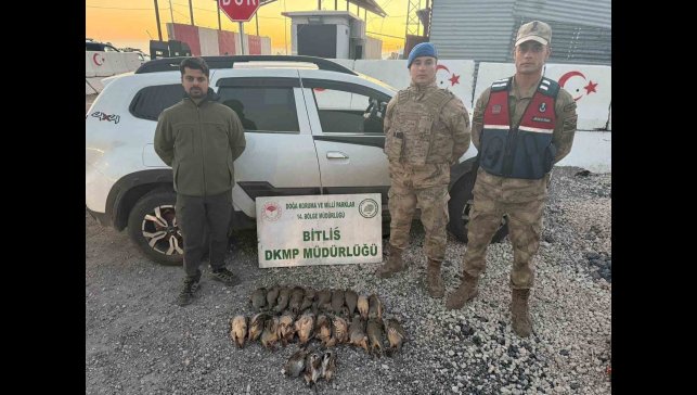 Bitlis'te kota aşımı yapan 5 avcıya 63 bin 680 lira ceza