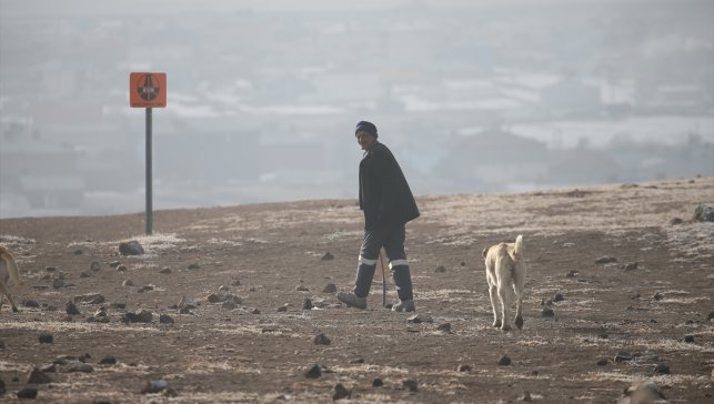 Kars'ta soğuk hava etkili oluyor