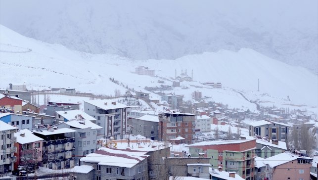 Hakkari'de kar ve soğuk hava etkisini sürdürüyor