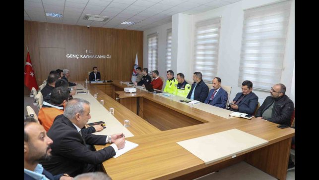 Genç'te kış tedbirleri ele alındı