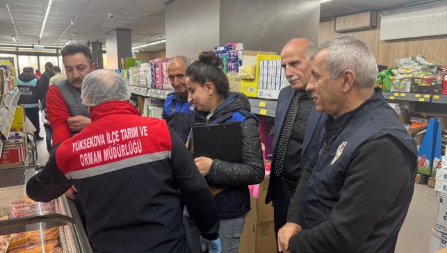 Yüksekova'da gıda denetimi yapıldı