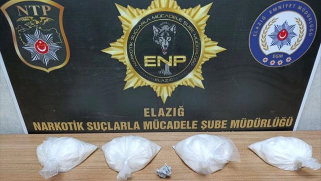 Elazığ'da uyuşturucu operasyonunda yakalanan 4 şüpheli tutuklandı