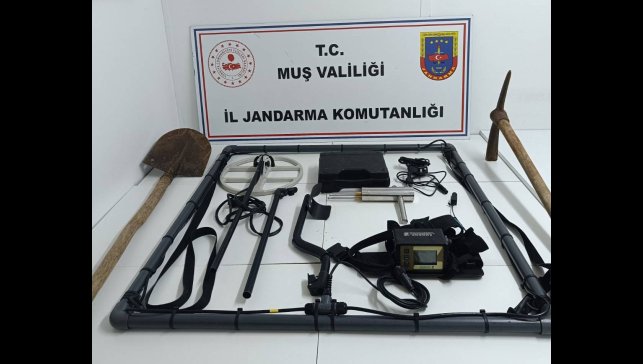 Muş'ta kaçak kazı operasyonu: 4 kişi gözaltına alındı