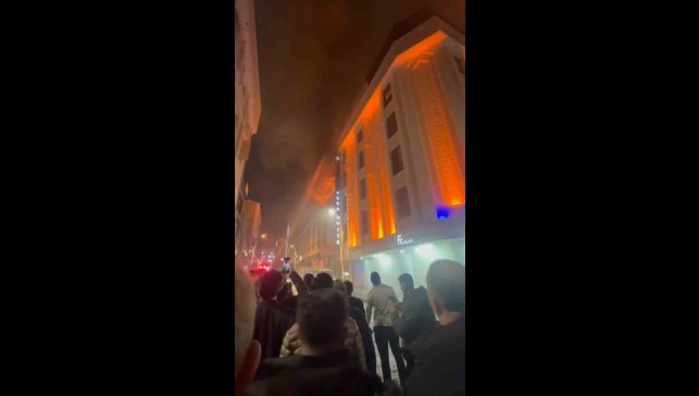Otelin restoranında korkutan yangın