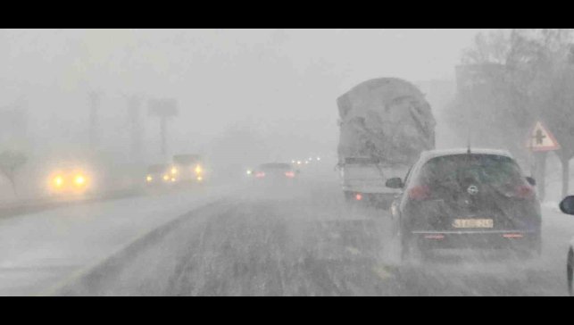 Tatvan'da kar yağışı