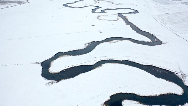 Kışın donmayan ve göz kamaştıran menderesler hayvancılığa katkı sağlıyor
