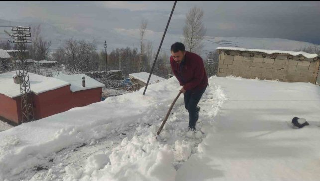 Van'da kar yağışı: Yüksek kesimlerde zorlu şartlar