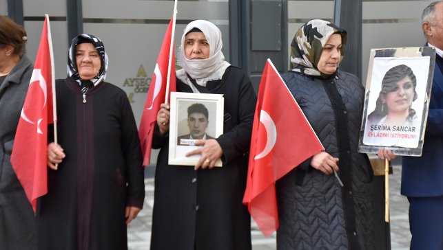 Vanlı aileler, DEM Parti İl Başkanlığı önündeki eylemlerini sürdürdü