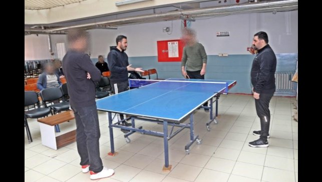 Patnos Açık Ceza İnfaz Kurumu'nda masa tenisi turnuvası düzenlendi