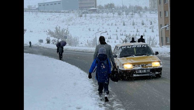 Van'da yoğun kar yağışı: Uçak seferleri rötar yaptı