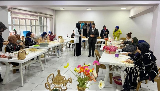 Başkan Aksun, ERMEK kurslarında incelemelerde bulundu