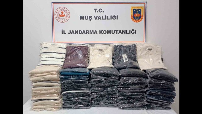 Muş'ta 1 milyon 820 bin TL'lik sahte ürün ele geçirildi