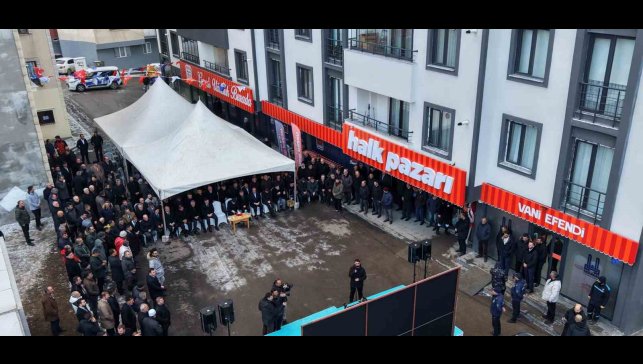EBB'den yeni bir yatırım daha: Vaniefendi halk pazarı açıldı