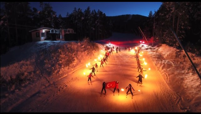 Sarıkamış kayak sezonuna "Merhaba" dedi