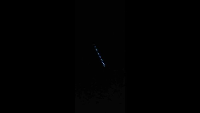 Elon Musk'ın 'Starlink uydu zinciri' Erzincan semalarında görüldü