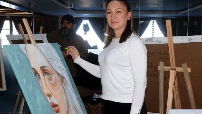 Ressamlar Kars'ın güzelliklerini tuvale taşıdı