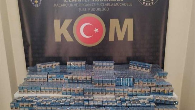 Erzurum'da 2 aylık takiple düzenlenen kaçak sigara operasyonunda yakalanan zanlı tutuklandı
