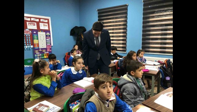 Kaymakam Fatih Erdoğan'dan köy okullarına ziyaret