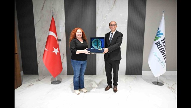 "Gençlik ve Ailem" konulu kısa film yarışması konukları, Başkan Geçit ile bir araya geldi